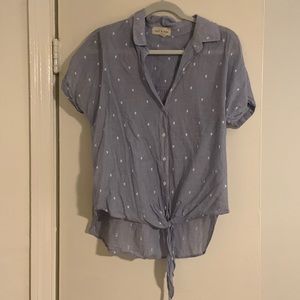 Clothe & Stone blouse—Blue—Medium